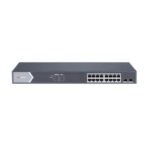 SWITCH ADMIN 16 PUERTOS POE CON PUERTOS 1000M HIKVISION DS-3E1518P-SI