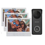 KIT VIDEO PORTERO ANALOGO 3 MONITORES HIKVISION DS-KIS213_KIT3