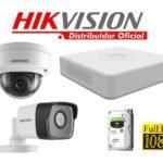 Kit 2 Cámaras Seguridad IP 2 Megapixeles con Audio  Vision Nocturna a Colores y POE Hikvision KITIP2_2MP