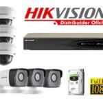 Kit 6 Cámaras Seguridad IP 2 Megapixeles con Audio  Vision Nocturna a Colores y POE Hikvision KITIP6_2MP