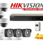 Kit 6 Cámaras Seguridad IP 4 Megapixeles con Audio  Vision Nocturna a Colores  POE Hikvision KITIP6_4MP