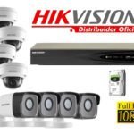 Kit 8 Cámaras Seguridad IP 2 Megapixeles con Audio  Vision Nocturna a Colores y POE Hikvision KITIP8_2MP