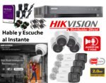 Kit de 8 Cámaras Full hd con Audio /Parlante / ColorVu Inteligente Hikvision 7204q_kit8_audiobi