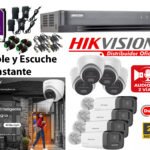 Kit de 8 Cámaras Full hd con Audio /Parlante / ColorVu Inteligente Hikvision 7204q_kit8_audiobi