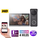 KIT VIDEO PORTERO HIBRIDO HD MONITOR WIFI HIKVISION DS-KIS313-P