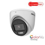 Hikvision DS-2CE70KF0T-LPFS Cámara Domo 5 Megapíxeles ColorVu Smart Hybrid  Light c/Audio