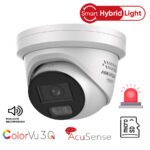 Hikvision DS-2CD2387G3-LIS2UY/SRB  Domo IP 8 Megapixel / ColorVu 3.0 Smart Hybrid Light / Estrobo Azul y Rojo /Entrada y Salida de Audio / 30 mts IR  / 2 Microfonos Integrados / Exterior IP67 /  ACUSENSE 3.0 / Metal / NEMA 4X