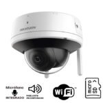 Hikvision DS-2CV2121G2-IDW  Domo IP 2 Megapixel / Lente 2.8 mm / Infrarojo 30 mts  / Exterior IP66 / Wi-Fi / WDR 120 dB /  Micrófono y Bocina Interconstruido / MicroSD