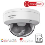 Hikvision DS-2CD2187G3-LIS2UY  Domo IP 8 Megapixel / ColorVu 3.0 Smart Hybrid Light /Entrada y Salida de Audio / 30 mts IR  / 2 Microfonos Integrados / Exterior IP67 /  ACUSENSE 3.0 / Metal / NEMA 4X