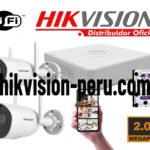 Kit  2 Cámaras IP WIFI Exterior Hikvision 2 Megapixeles con Audio y Bocina