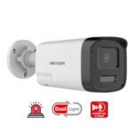 Hikvision DS-2CE19K0T-LXTS Cámara Tubo 5 Megapíxeles 3K  c/audio 2 vías Parlante y Alarma/Sirena Infrarrojo 80 mts Lente 6mm