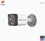 Hikvision DS-2TD2608-1/QA/FP Camara Bala IP 4Mpx Dual / Térmica 1.3 mm (96 x 72) / Detección de Excepciones de Temperatura 30 mts /30 mts Luz Blanca / Exterior IP67 / PoE / Sirena y Luz Intermitente Integrada / Micro SD / ColorVu y ACUSENSE