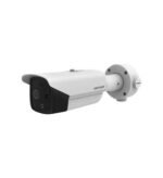 Hikvision DS-2TD2617-10/QA Camara Bala IP Dual / Térmica 9.7 mm / 4 Mpx / Detección de Personas 285 Mts / 40 mts IR / Exterior IP67 / PoE / Termométrica / Detección de Temperatura (Fuego) / Sirena y Luz / Micro SD 32 GB In